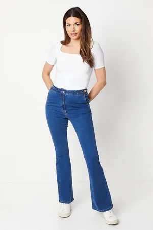 wallis Womens Chain Detail Kickflare Jean