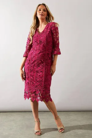 wallis Womens Premium Lace Pencil Dress