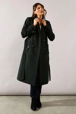 wallis Womens Twill Trench Coat