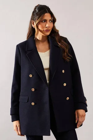 wallis Womens Revere Collar Blazer Coat