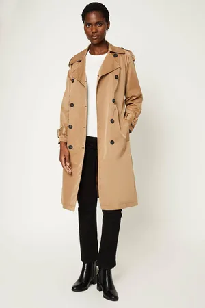 wallis Womens Cuff Detail Trench Coat