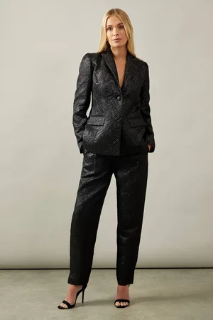 wallis Womens Petite Single Breasted Foil Blazer