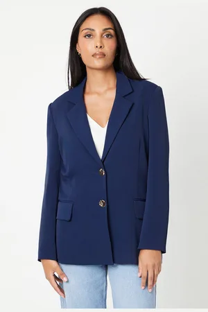 wallis Womens Petite Button Detail Single Breasted Blazer