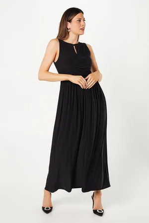 wallis Womens Occasion Wrap Waist Sleeveless Maxi Dress