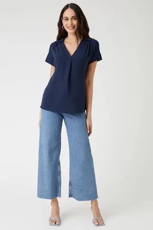 wallis Womens Short Sleeve Overhead Shirt