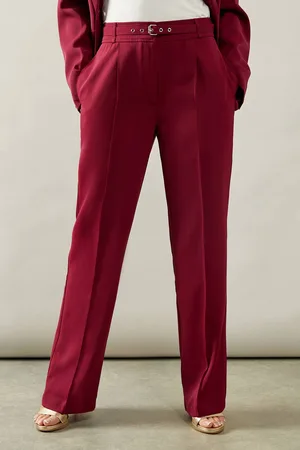 wallis Womens Belted Wide Leg Trousers