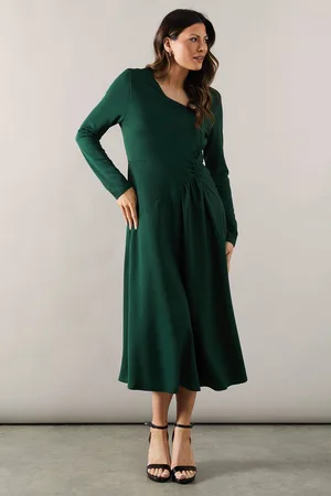 wallis Womens Ponte Twist Midi Dress