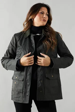 wallis Womens Contrast Detail Wax Jacket