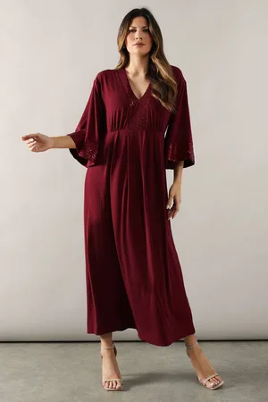 wallis Womens Occasion Sequin Kimono Sleeve Midaxi Dress