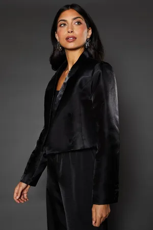 wallis Womens Crop Double Breasted Blazer