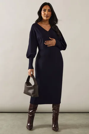 wallis Womens Petite Batwing Midi Jumper Dress