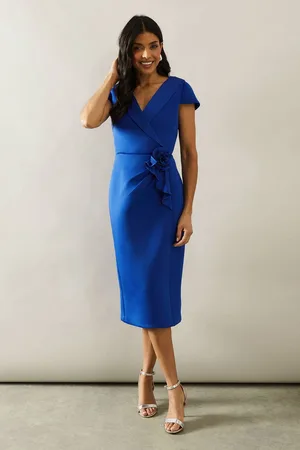 wallis Womens Occasion Scuba Corsage Midi Dress