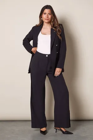wallis Womens Straight Leg Pleated Trouser