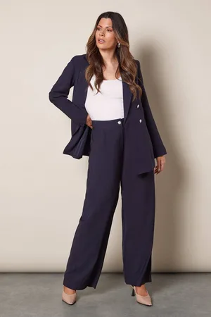 wallis Womens Straight Leg Pleated Trouser