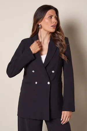 wallis Womens Double Breasted Military Blazer