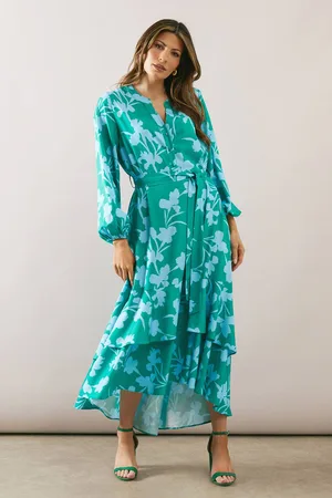 wallis Womens Floral Button Through Shirt Dress