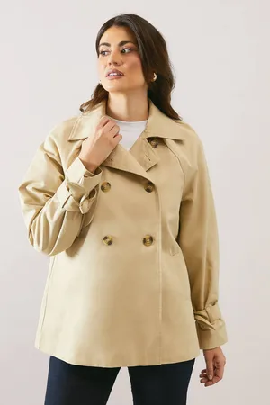 wallis Womens Cropped Trench Jacket