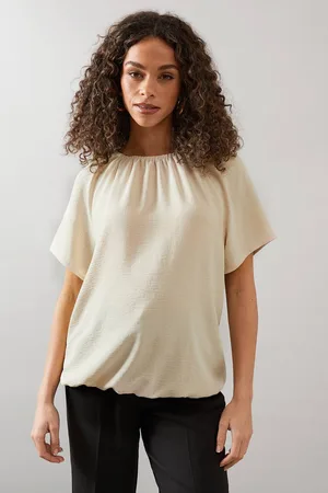 wallis Womens Bubble Hem Short Sleeve Top
