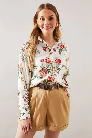 wallis Womens Floral Button Shirt