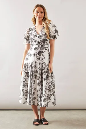 wallis Womens Printed Asymmetric Wrap Dress