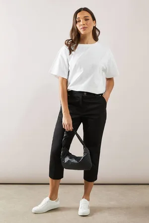 wallis Womens Petite Stretch Crop Trousers