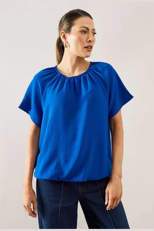 wallis Womens Bubble Hem Short Sleeve Top
