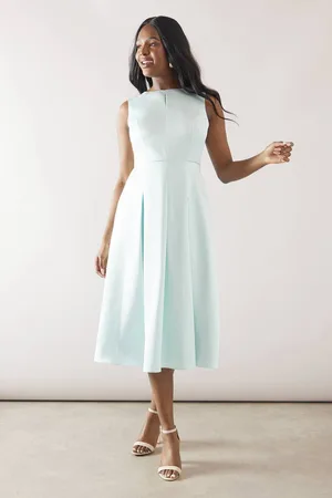 wallis Womens Metallic Sleeveless Midi Dress