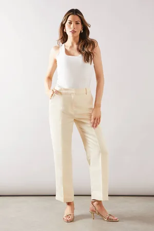 wallis Womens Satin Tapered Crop Trouser