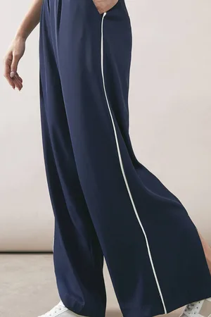 wallis Womens Contrast Stripe Split Trouser