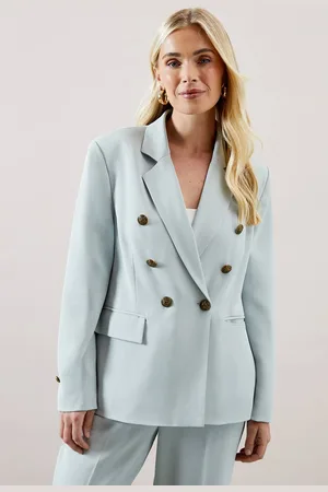 wallis Womens Petite Double Breasted Button Detail Blazer