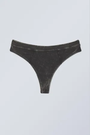 Weekday Miley Washed Cotton Thong