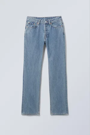 Weekday Pin Mid Rise Regular Straight Leg Jeans