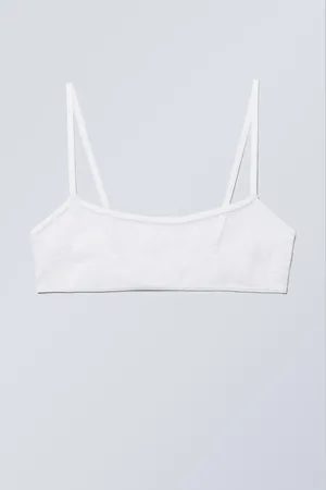Weekday Ash Lace Semi Scooped Bra