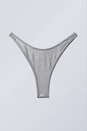 Weekday Mini Glitter Brazilian Bikini Bottoms