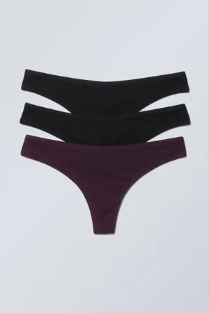Weekday 3-pack Low Waist Cotton Thongs
