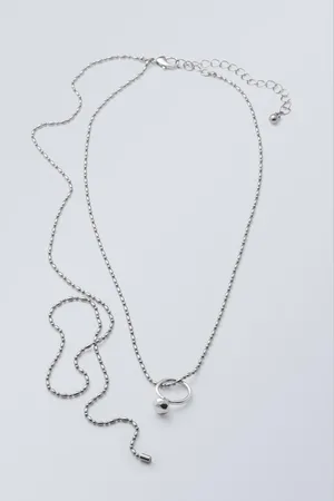 Weekday Long Ring Chain Necklace