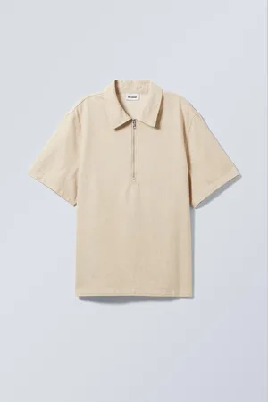 Weekday Relaxed Linen Blend Short Sleeve Shirt