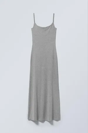 Weekday Long Fitted Strap Dress