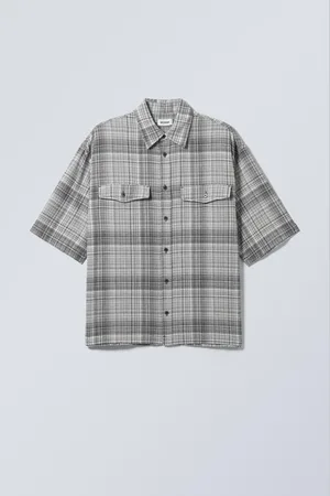 Weekday Oversized Checked Short Sleeve Shirt