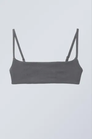 Weekday Towelling Scoop Neck Bikini Top