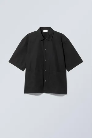 Weekday Relaxed Short Sleeve Cotton Shirt
