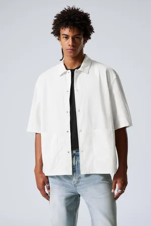 Weekday Relaxed Short Sleeve Cotton Shirt