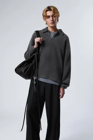 Weekday Boxy Half-Zip Fleece Sweatshirt