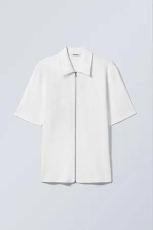 Weekday Short Sleeve Zip Shirt