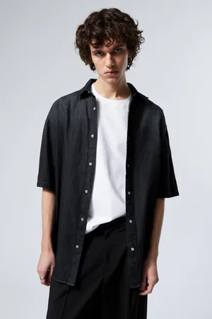 Weekday Loose Short Sleeve Denim Shirt