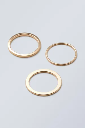 Weekday 3-pack Minimal Steel Rings