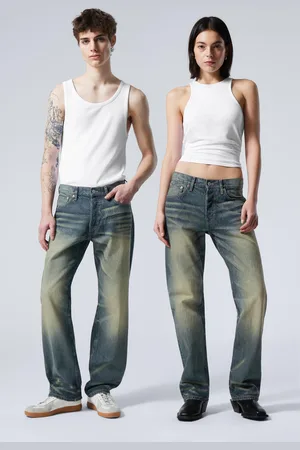 Weekday Orbit Mid Rise Regular Straight Leg Jeans