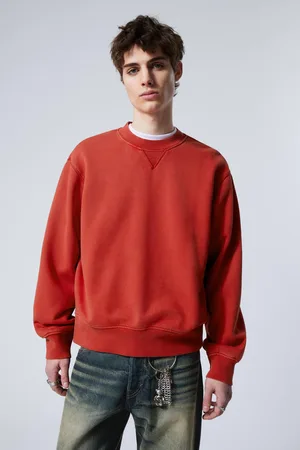 Weekday Cropped Cotton Fleece Sweatshirt