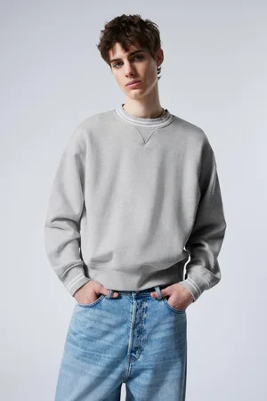Weekday Cropped Cotton Fleece Sweatshirt