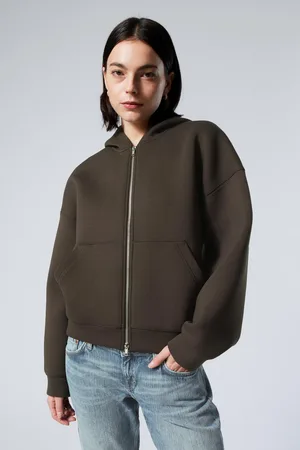 Weekday Oversized Scuba Zip-Hoodie